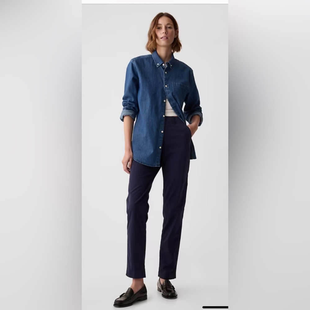 GAP Navy Downtown Khakis